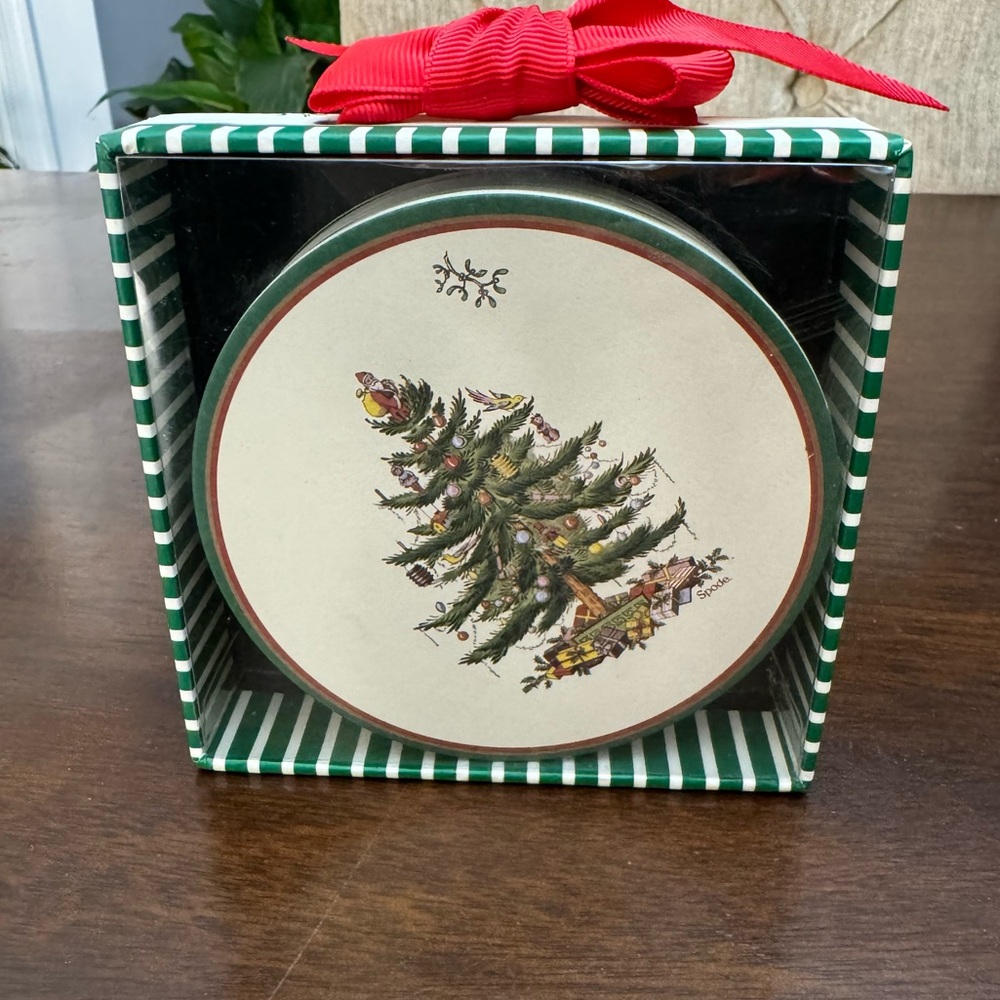 Spode Christmas Tree Set of 12 Paper Coasters
